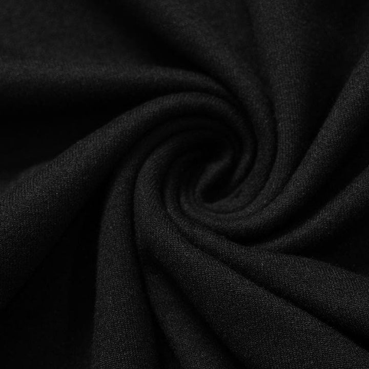 Beaded square neck long sleeve solid top