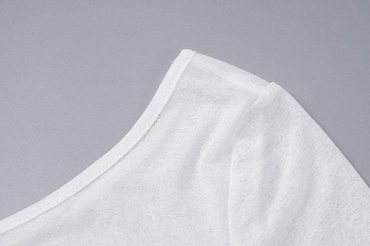 Long sleeve one shoulder drawstring ruched mini dress  | Festival Outfits Women