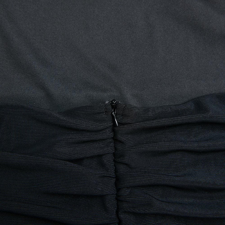 Riga mai kauri mai kauri mara hannu mara zip-up mara baya wacce ba ta da baya