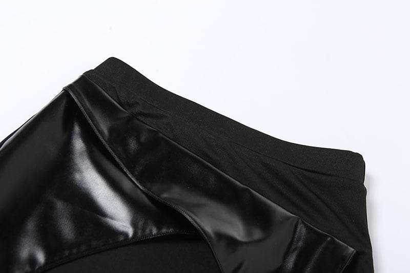 Irregular thigh slit midi skirt - Halibuy