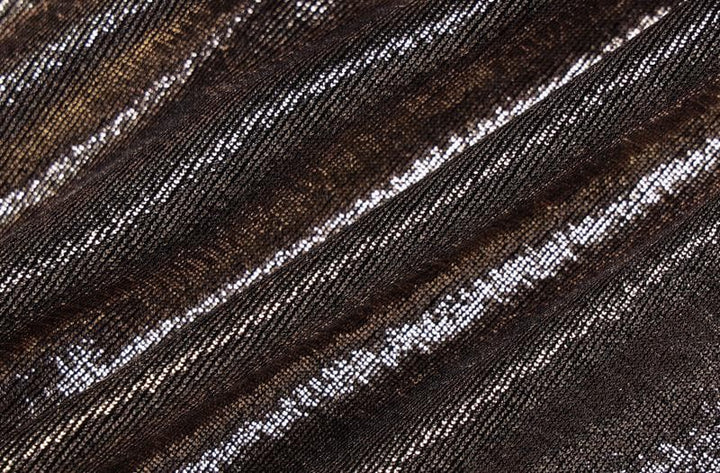 Metallic cowl neck ruched halter backless maxi dress