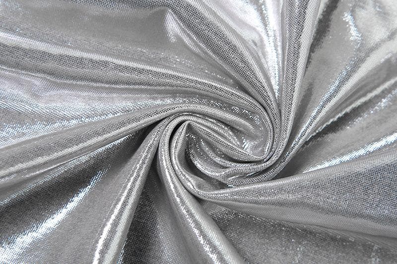 Halter metallic glitter cowl neck ruched 2 piece top  | Festival Outfits Women