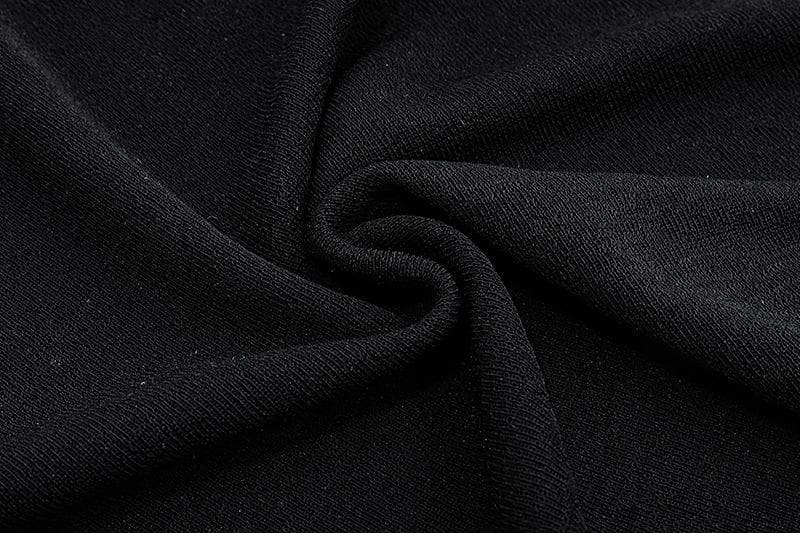 V neck hollow out knotted short sleeve low cut backless crop cut out top