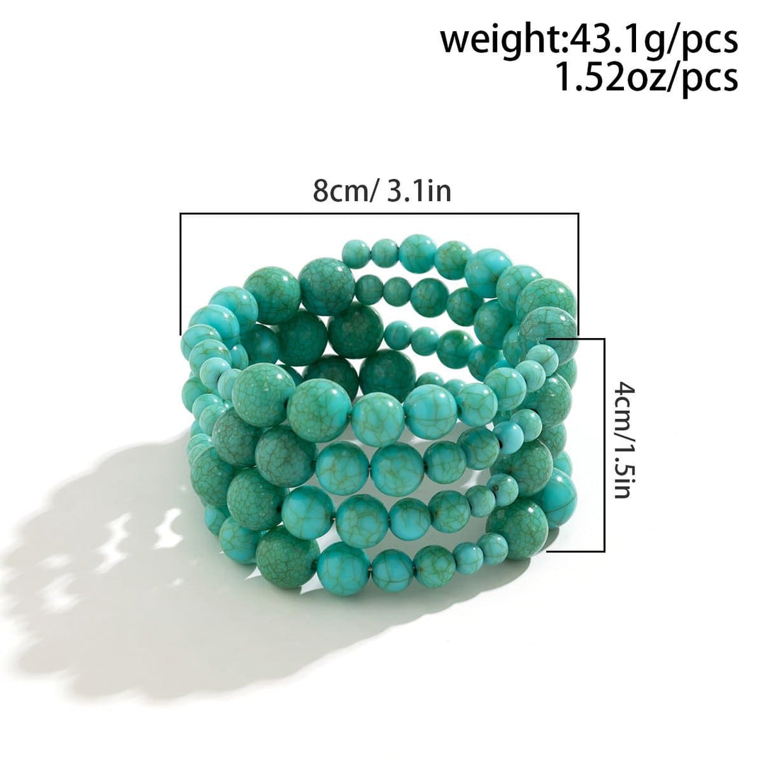 Stone irregular beaded armbands