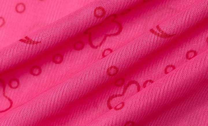 Sheer mesh see through solid long sleeve gloves print high neck top