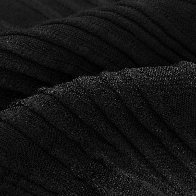 Textured one shoulder irregular hollow out solid cut out midi dress