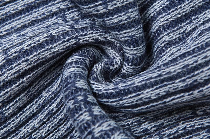 Textured striped contrast halter slit pocket v neck pant set